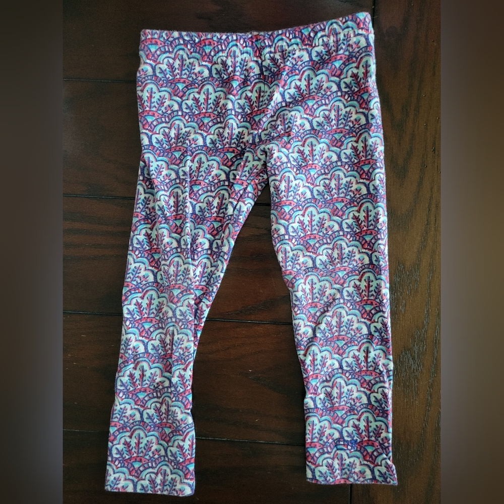 Vineyard Vines Kids Patterned Leggings - Pink and Blue